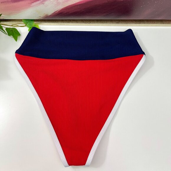 New BEACH RIOT Eva Bottom in‎ Americana Colorblock Size S - Picture 5 of 11
